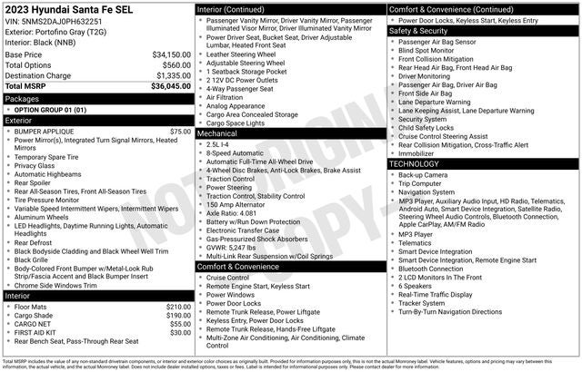 hyundai santa fe 2023 5NMS2DAJ0PH632251 image hyundai santa fe 2023 5NMS2DAJ0PH632251 image